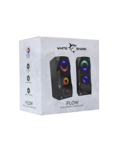 Haut Parleur Gamer WHITE SHARK Flow...