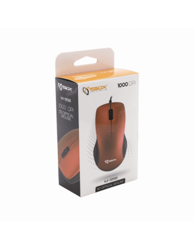 Souris optique S-BOX M-958 - Rouge