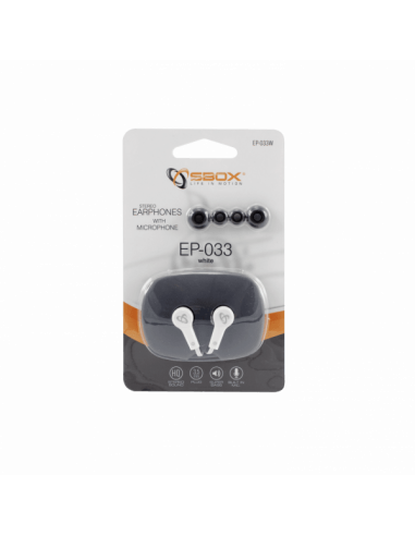 Écouteur SBOX EP-033 avec Microphone...