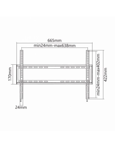 Support Mural SBOX Pour TV 37"-70"...