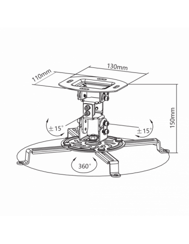 Support de plafond pour Vidéo...