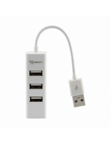 Hub SBOX USB 2.0 4 Ports H-204 - Blanc