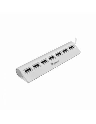 Hub SBOX  USB 7 Ports  H-207 - Blanc