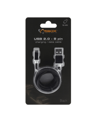 Câble IPhone SBOX 1.5M - Noir