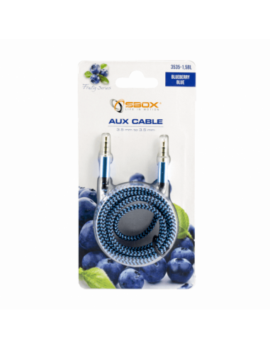 Câble Sbox Audio 3,5-3,5mm M / M 1,5M...