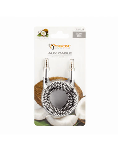 Câble Sbox Audio 3,5-3,5mm M / M 1,5M...