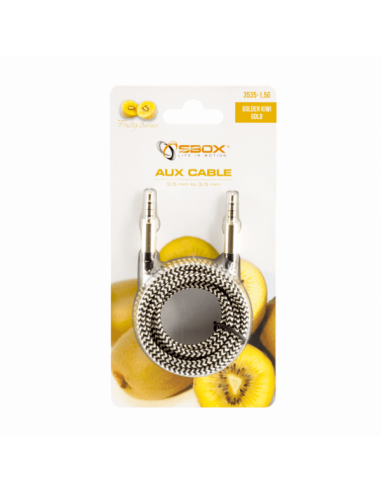 Câble Sbox Audio 3,5-3,5mm M / M 1,5M...