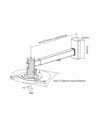 SUPPORT MURAL POUR PROJECTEUR SBOX...