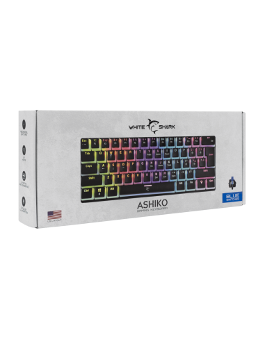 ASHIKO Noir - Interrupteurs rouges