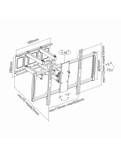 Support mural TV 60 "-100"... 2
