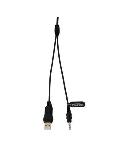 Micro Casque Gamer PEACOCK GH-2444BLK