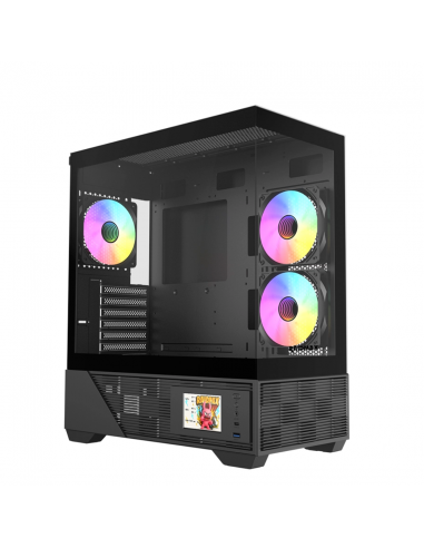 i803 LCD E-ATX/ATX Gaming Case avec...