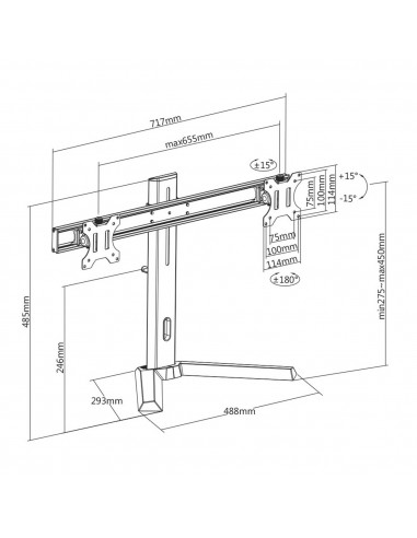 Moniteurs De Bureau White Shark MOUNT...